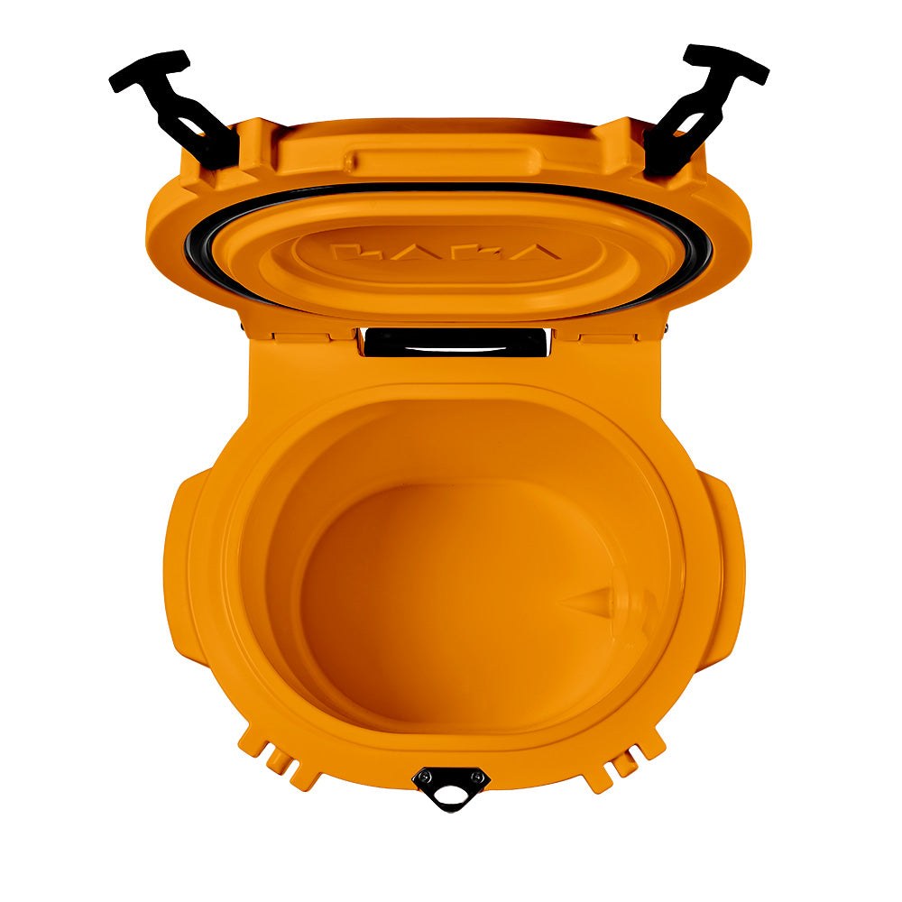 LAKA Coolers 30 Qt Cooler w/Telescoping Handle  Wheels - Orange