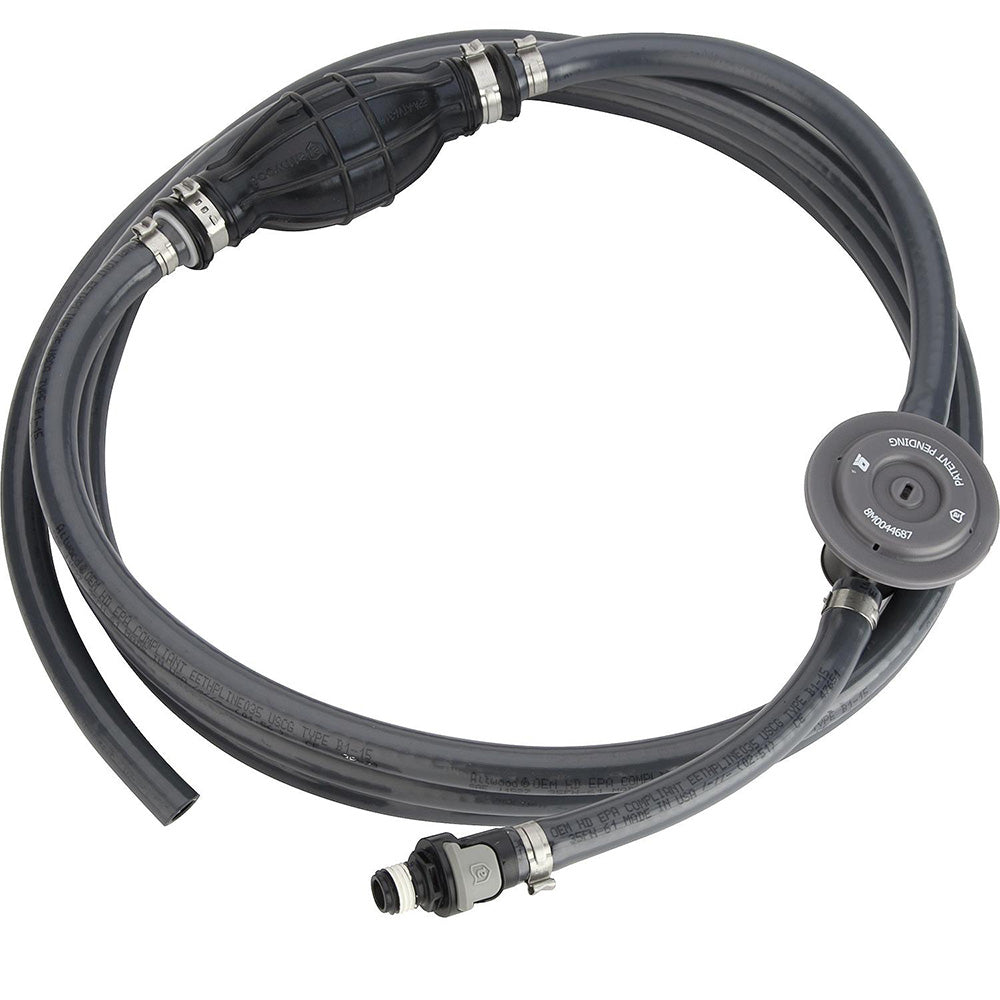 Attwood Universal Fuel Line Kit - 3/8" Dia. x 12 Length w/Sprayless Connectors  Fuel Demand Valve