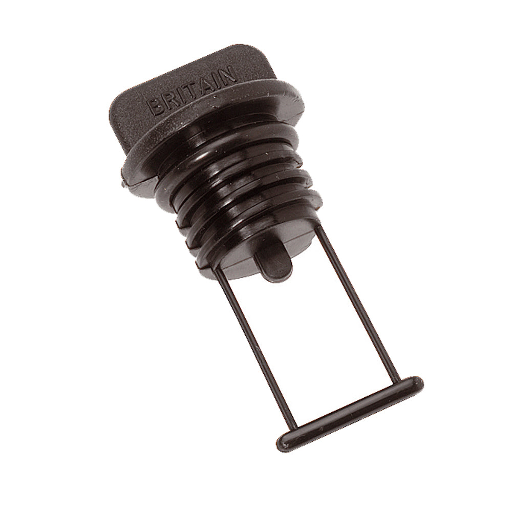 Barton Marine Drain Plug - Black 15mm (19/32")