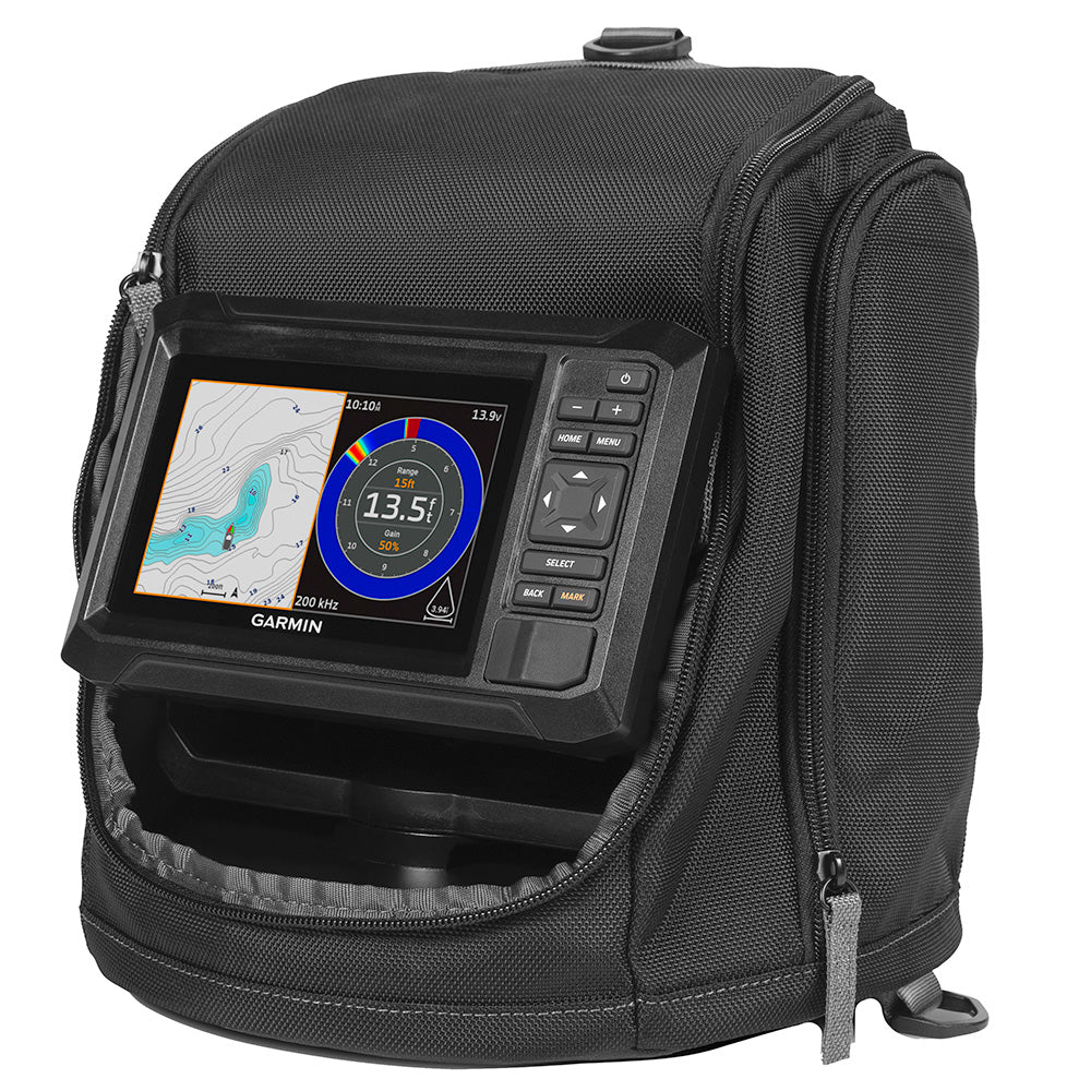 Garmin ECHOMAP UHD2 Keyed 5" cv Ice Fishing Bundle w/ECHOMAP UHD2 53cv  Dual Beam-IF Transducer