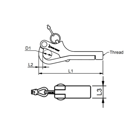 Gate Hook - without stud