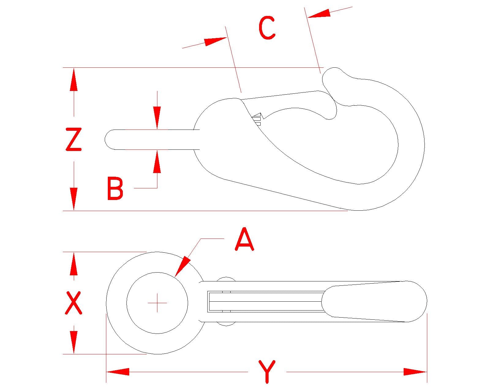 Suncor Fixed Eye Snap