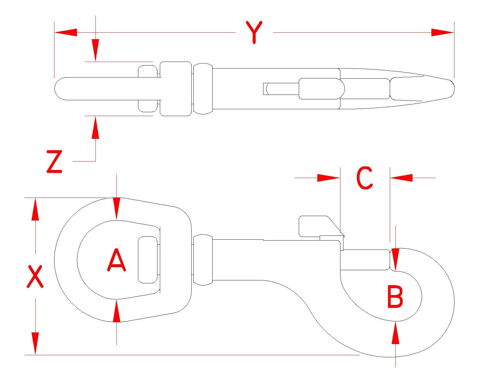Suncor Swivel Bolt Snap