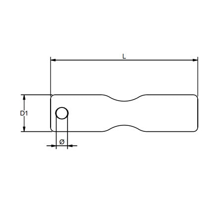 Rope bone – anodized aluminium