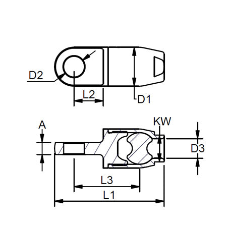 Rope Eye Stainless Steel