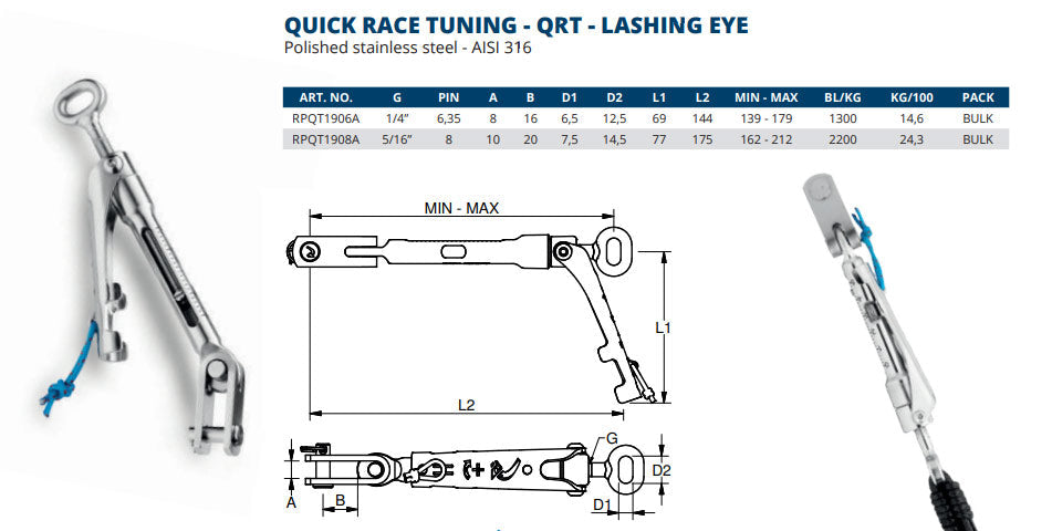 Quick Race Tuning – QRT – Lashing Eye