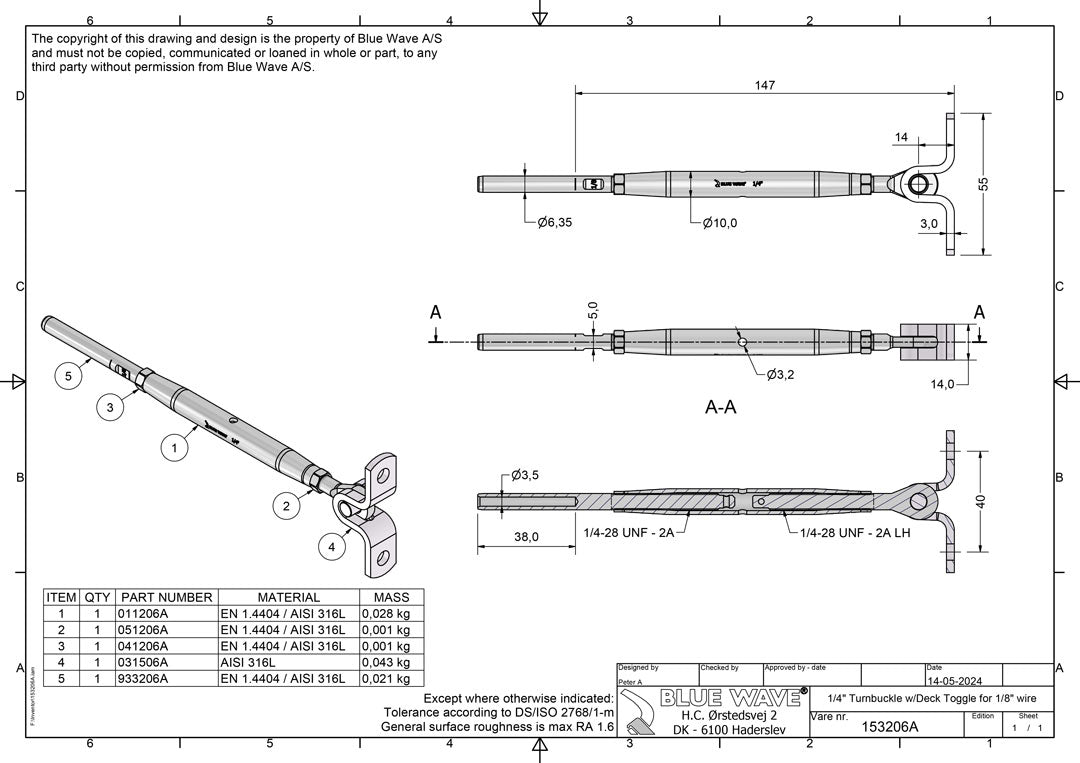 Wall Toggle Turnbuckle